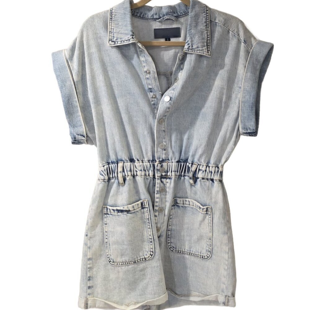 BLANKNYC Light Wash Jean short Jumpsuit - sz S
